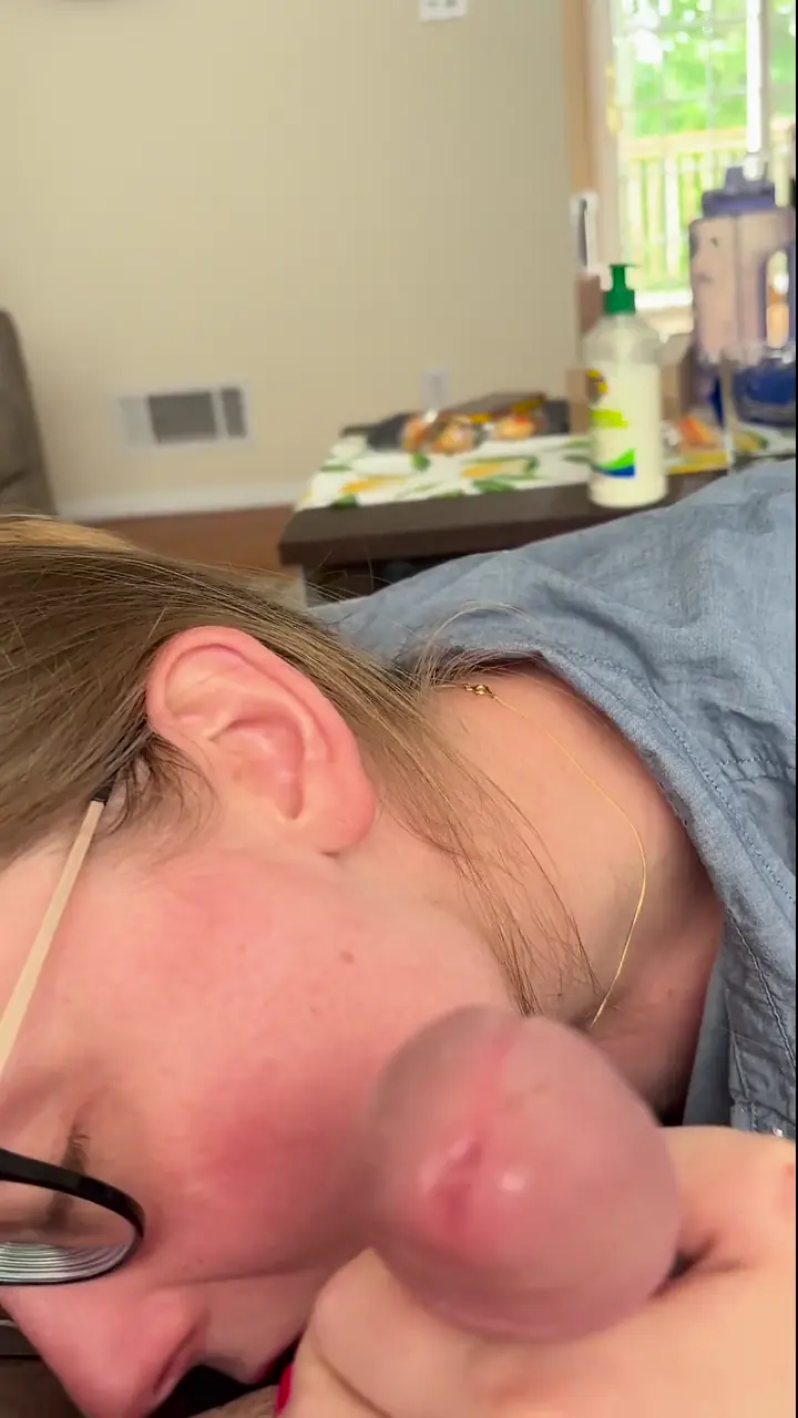 Unexpected Cum In Mouth During Blowjob